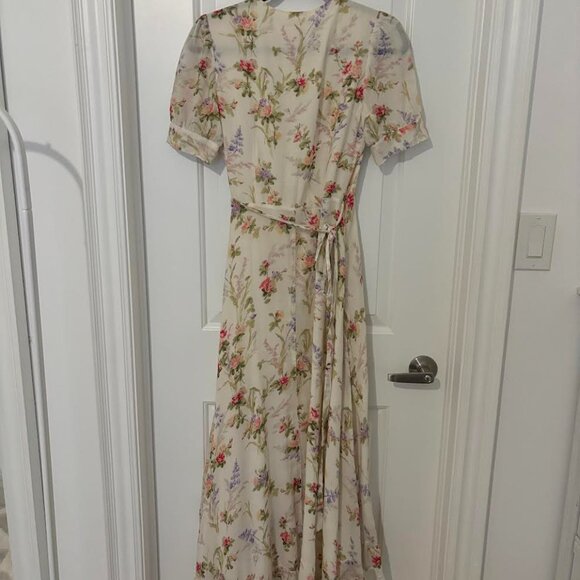 Ralph Lauren Denim and Supply Gauze Floral Wrap Dress - Picture 8 of 9